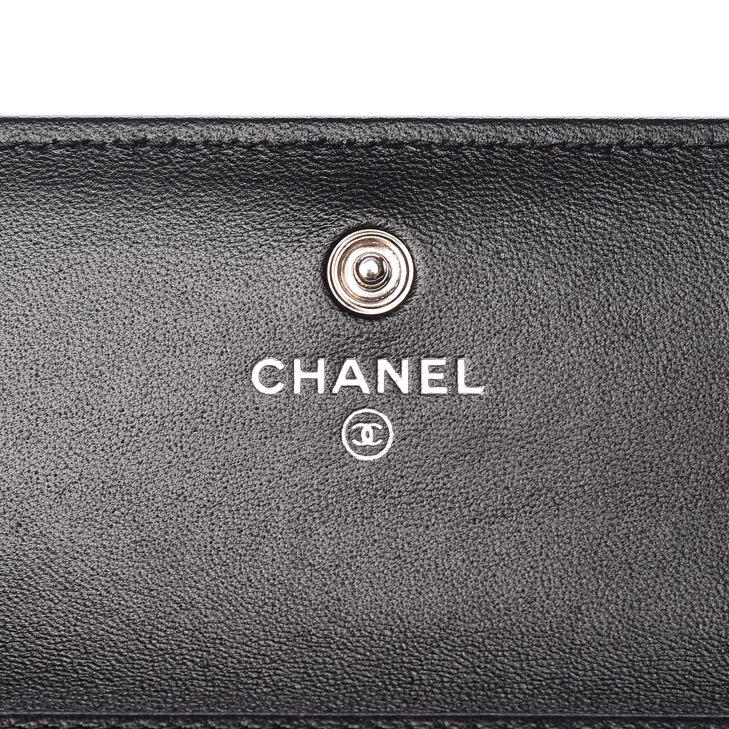 Chanel Lambskin Airlines Wallet On Chain WOC Blue Black Red 7 of 12