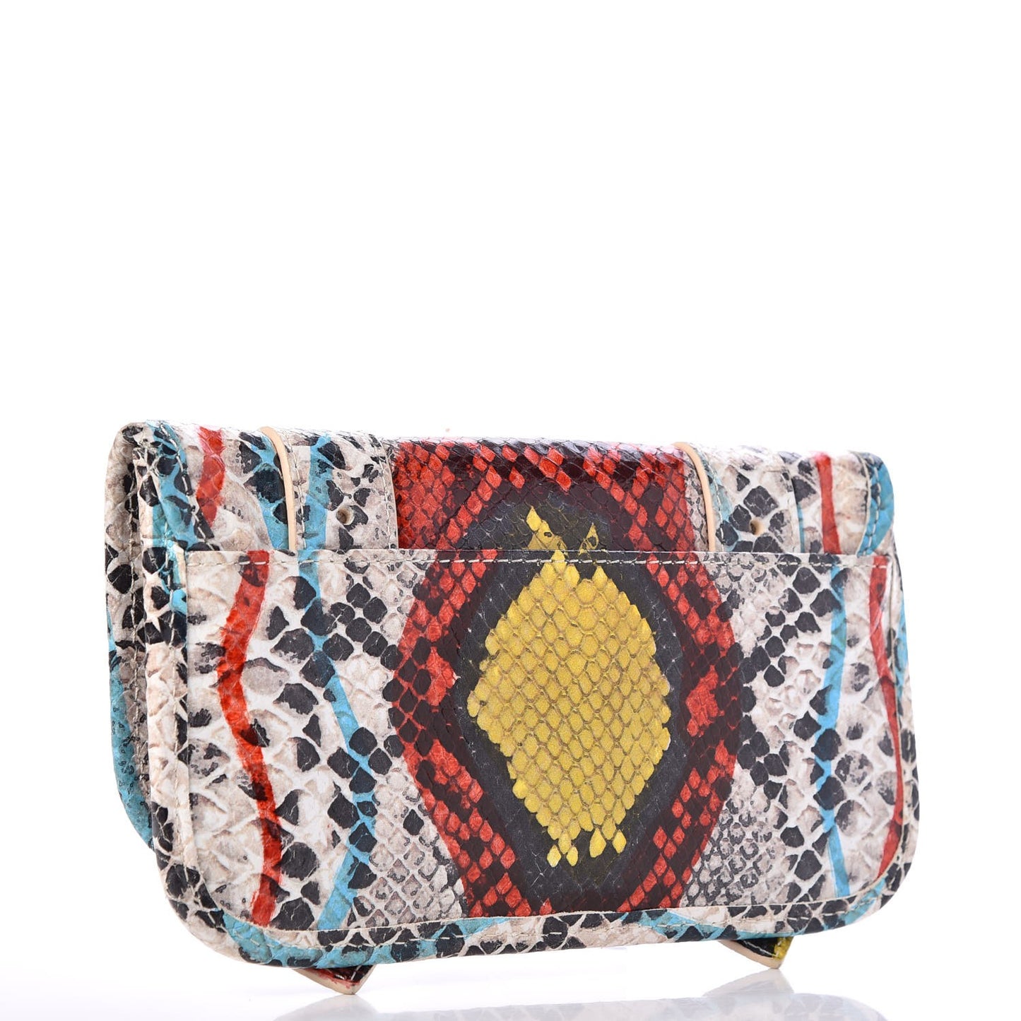 Python Calfskin Embossed PS1 Wallet Multicolor