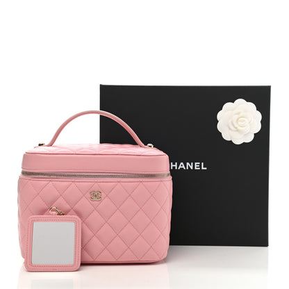 Chanel Caviar Quilted Large Vanity Pouch Pink 8 of 8