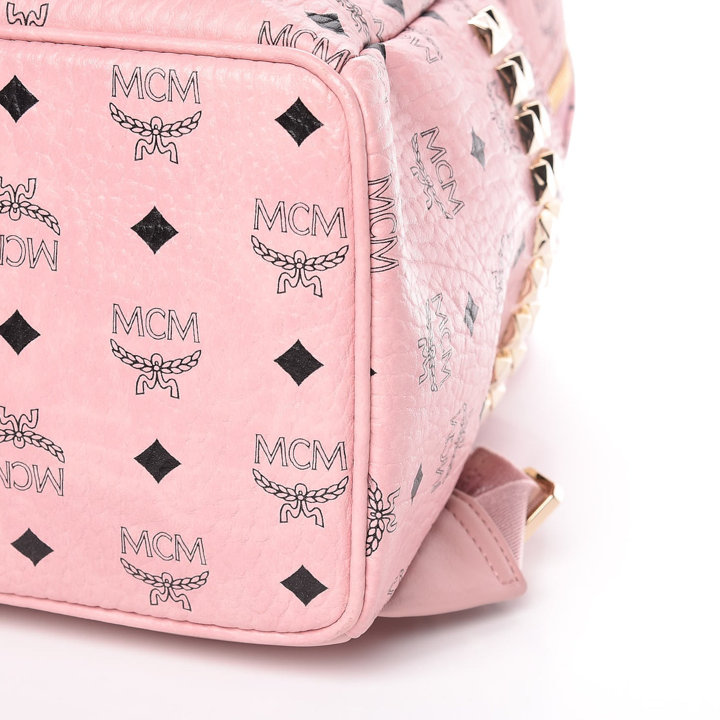 Visetos Medium Side Studs Stark Backpack Pink