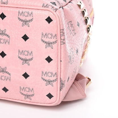 MCM Visetos Medium Side Studs Stark Backpack Pink 11 of 11