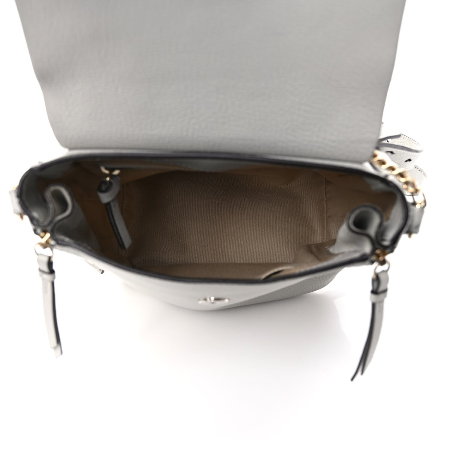 Chloe Suede Calfskin Small Faye Backpack Airy Grey 5 of 9