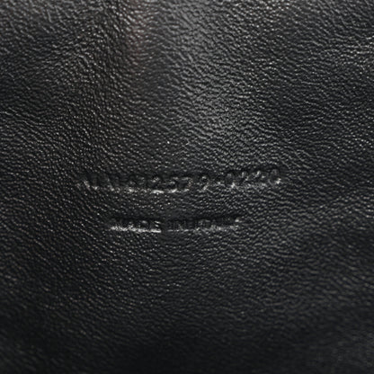 Saint Laurent Calfskin Matelasse Monochrome Monogram Mini Lou Camera Bag Black 7 of 11