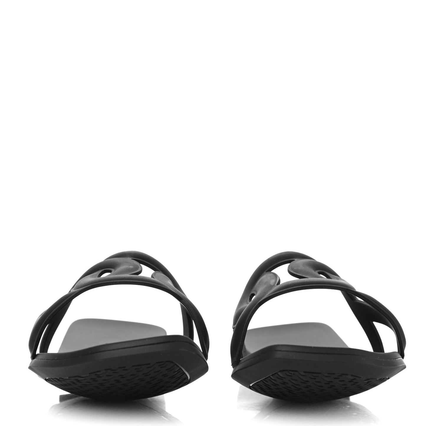 Rubber Aloha Sandals 38 Black