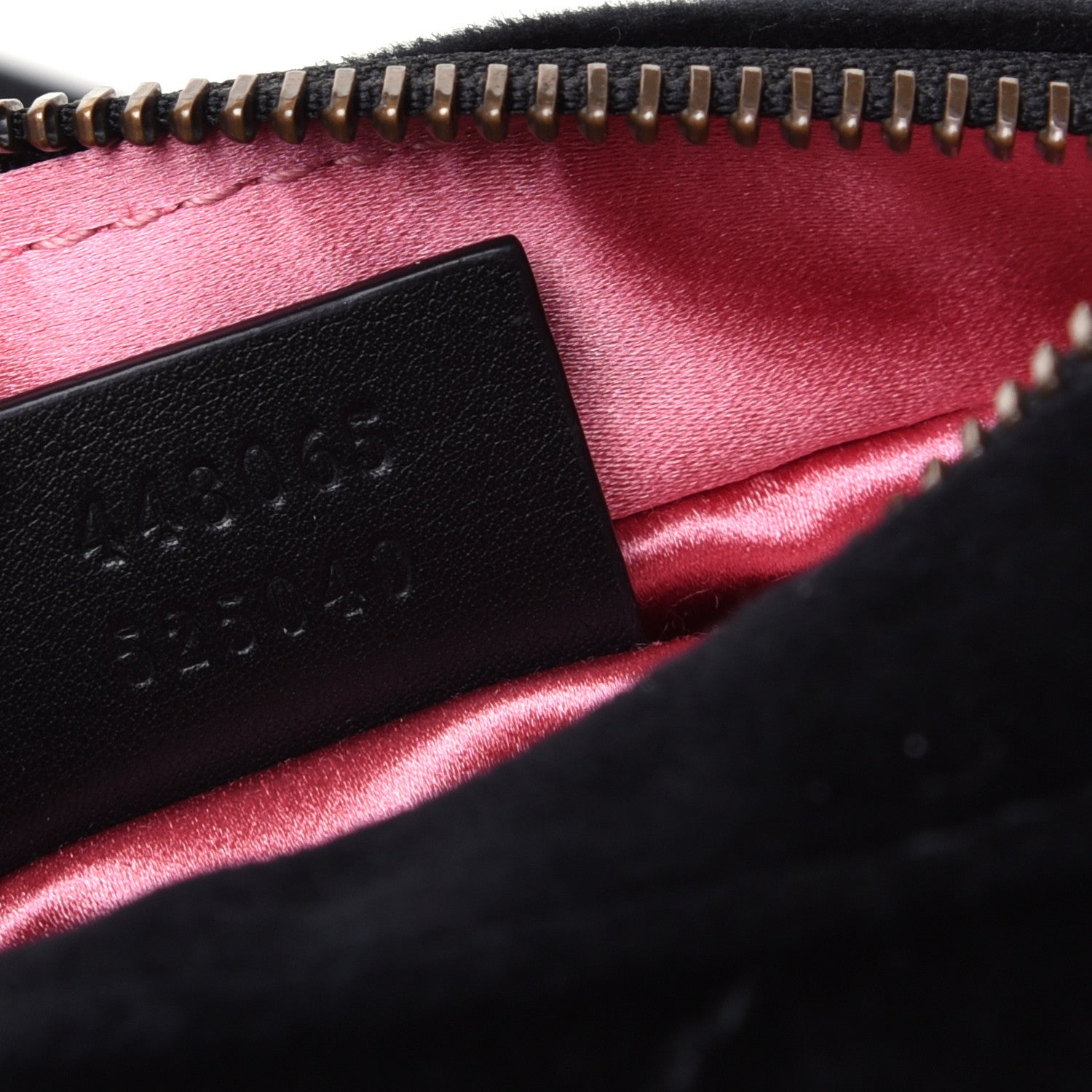 Gucci Velvet Matelasse Marquise Crystals Mini GG Marmont Chain Shoulder Bag Black 9 of 13