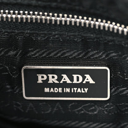 Prada Tessuto Nylon Soft Calf Shoulder Bag Black 6 of 10