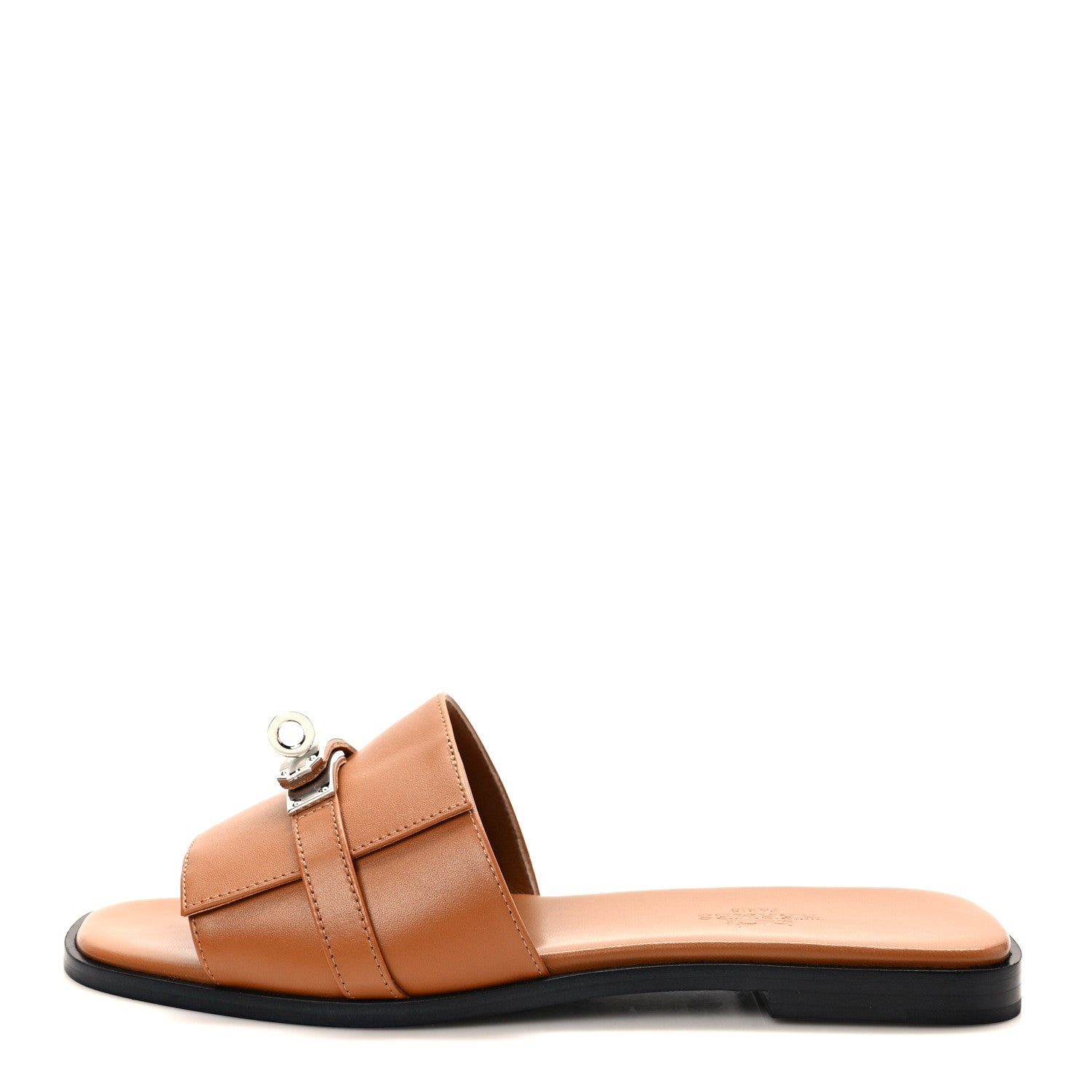 Hermes Calfskin Giulia Sandals 36.5 Naturel 1 of 8