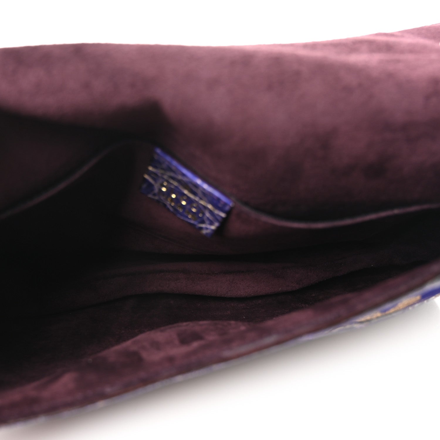 Gucci Velvet Alligator Tom Ford Jeweled Dragon Shoulder Bag Purple Gold 5 of 10