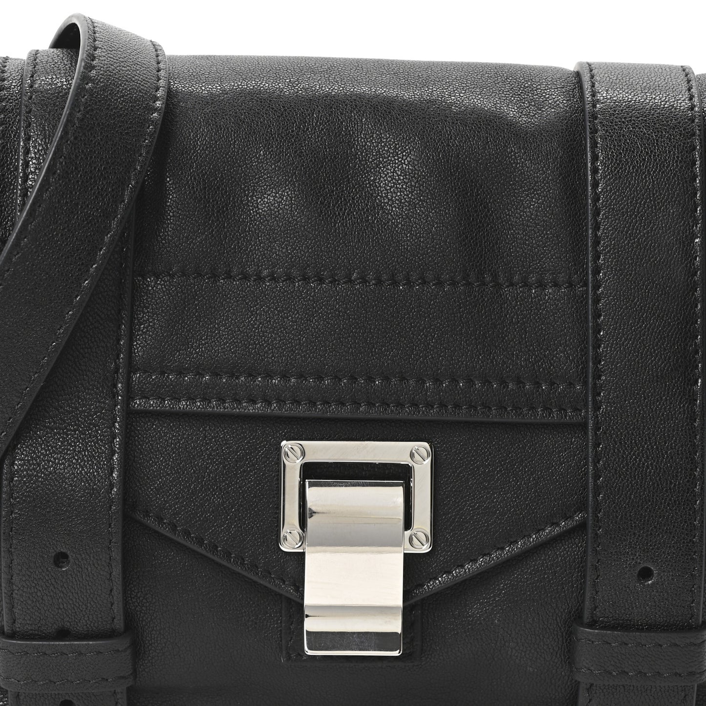 Lambskin PS1 Mini Crossbody Bag Black