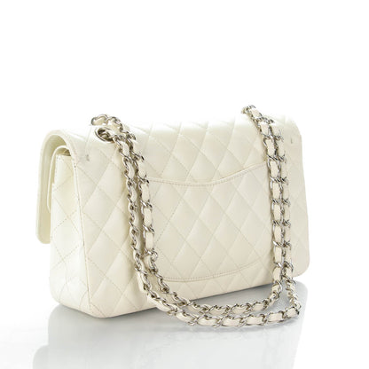 Chanel Caviar Quilted Medium Double Flap White 3 of 9