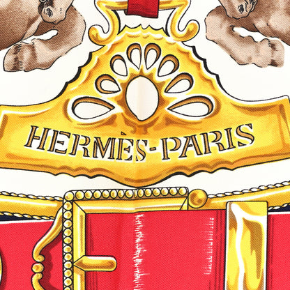 Hermes Silk Chevaux De Trait Scarf 90 2 of 5