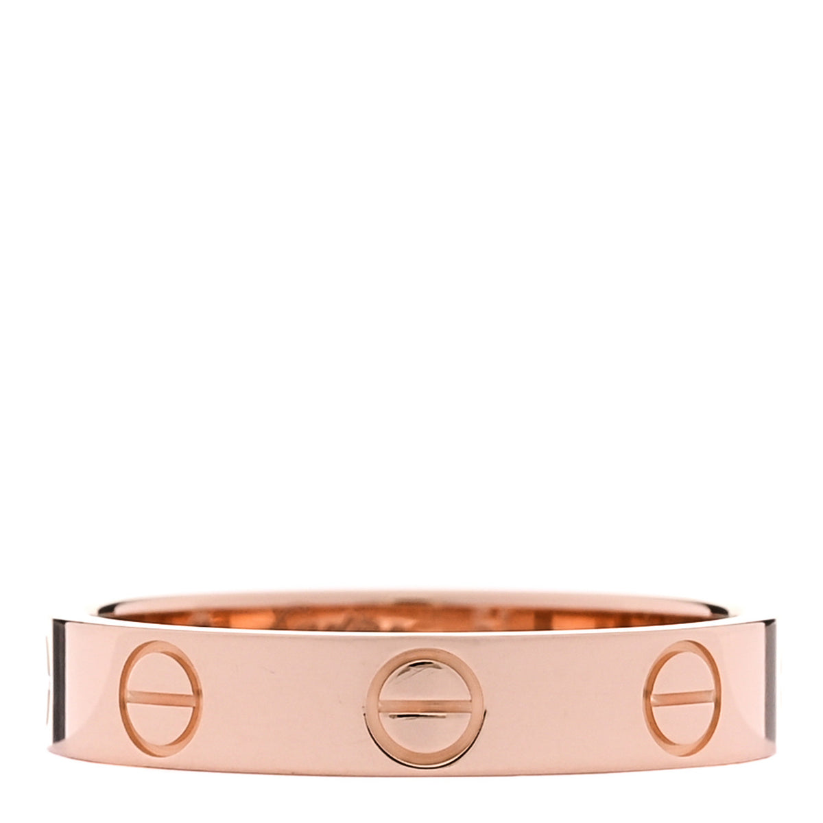 18K Pink Gold 3.5mm LOVE Wedding Band Ring 51 5.75