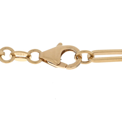 Foundrae 18K Yellow Gold Diamond Large Internal Compass Refined Clip Extension Chain Necklace 4 of 5