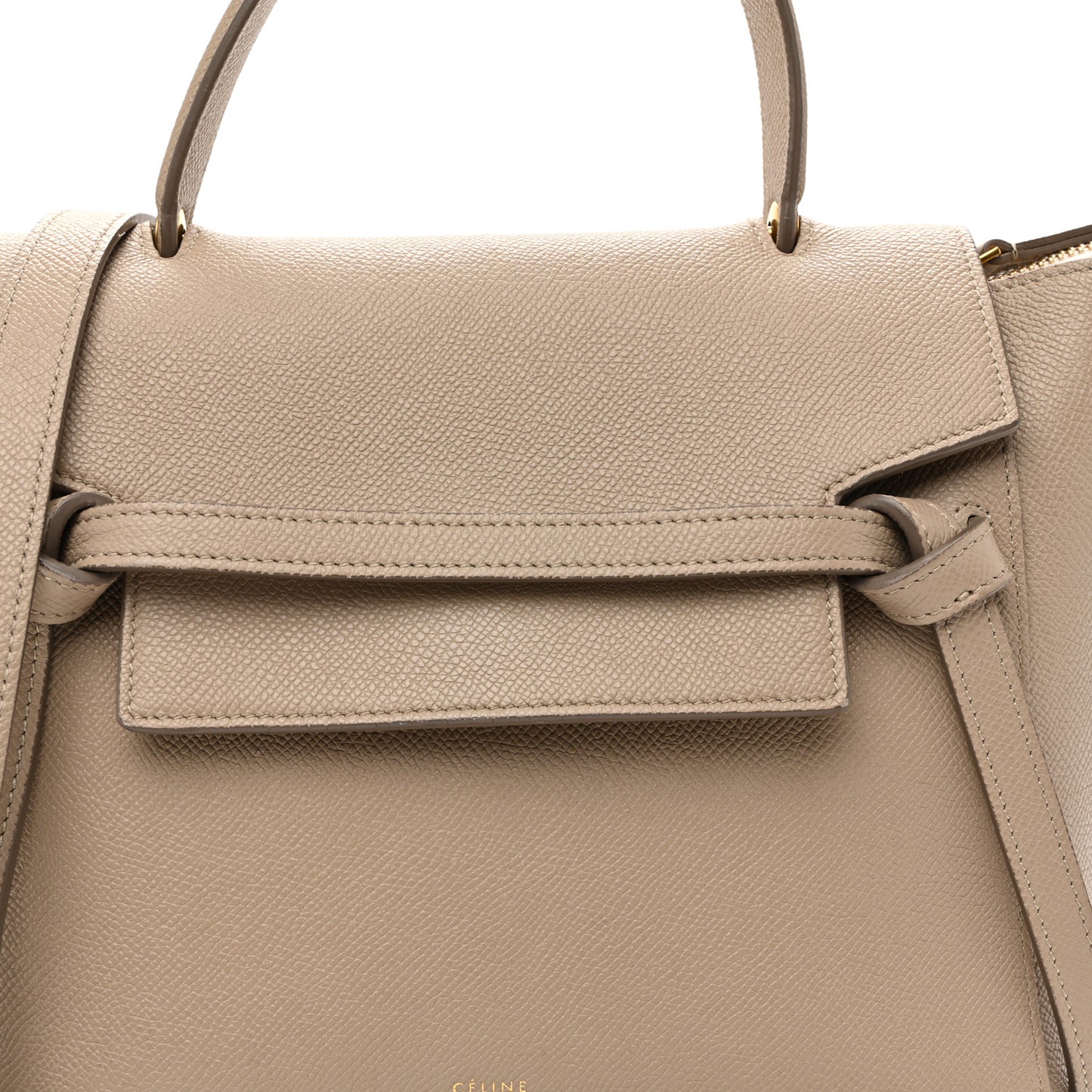 Grained Calfskin Micro Belt Bag Light Taupe Light Taupe