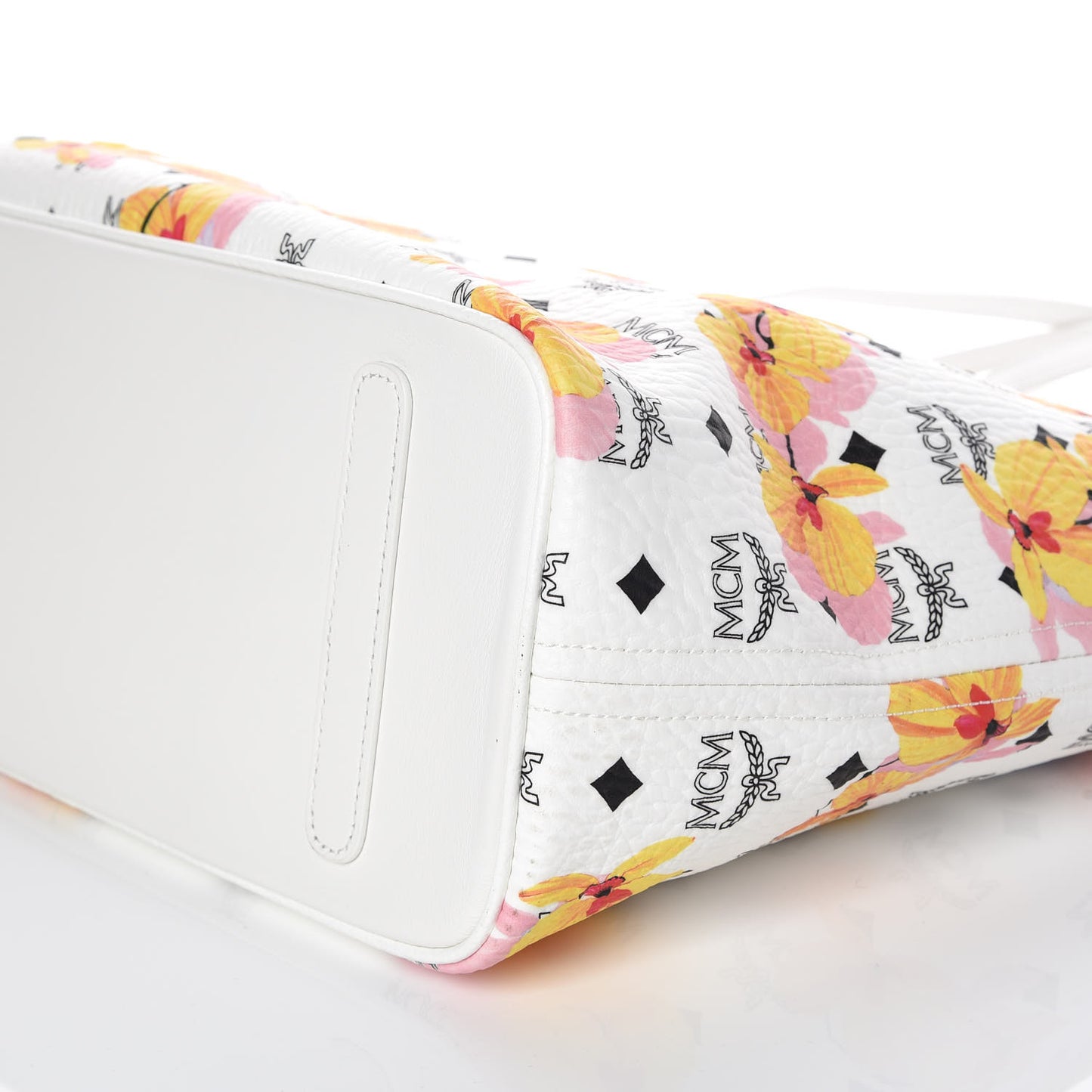 Visetos Medium Anya Essential Floral Print Shopper Tote White