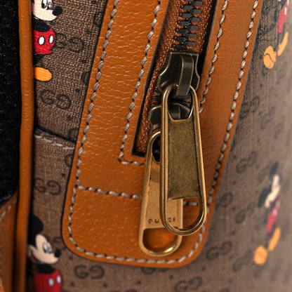 Gucci X DISNEY Mini Vintage GG Supreme Monogram Mickey Mouse Small Dome Backpack Beige Vintage Sun Oil 14 of 15