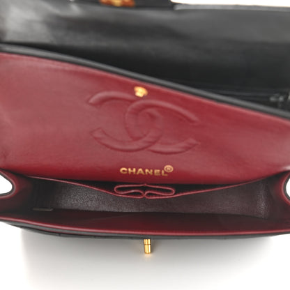 Chanel Lambskin Quilted Medium Double Flap Black 5 of 14