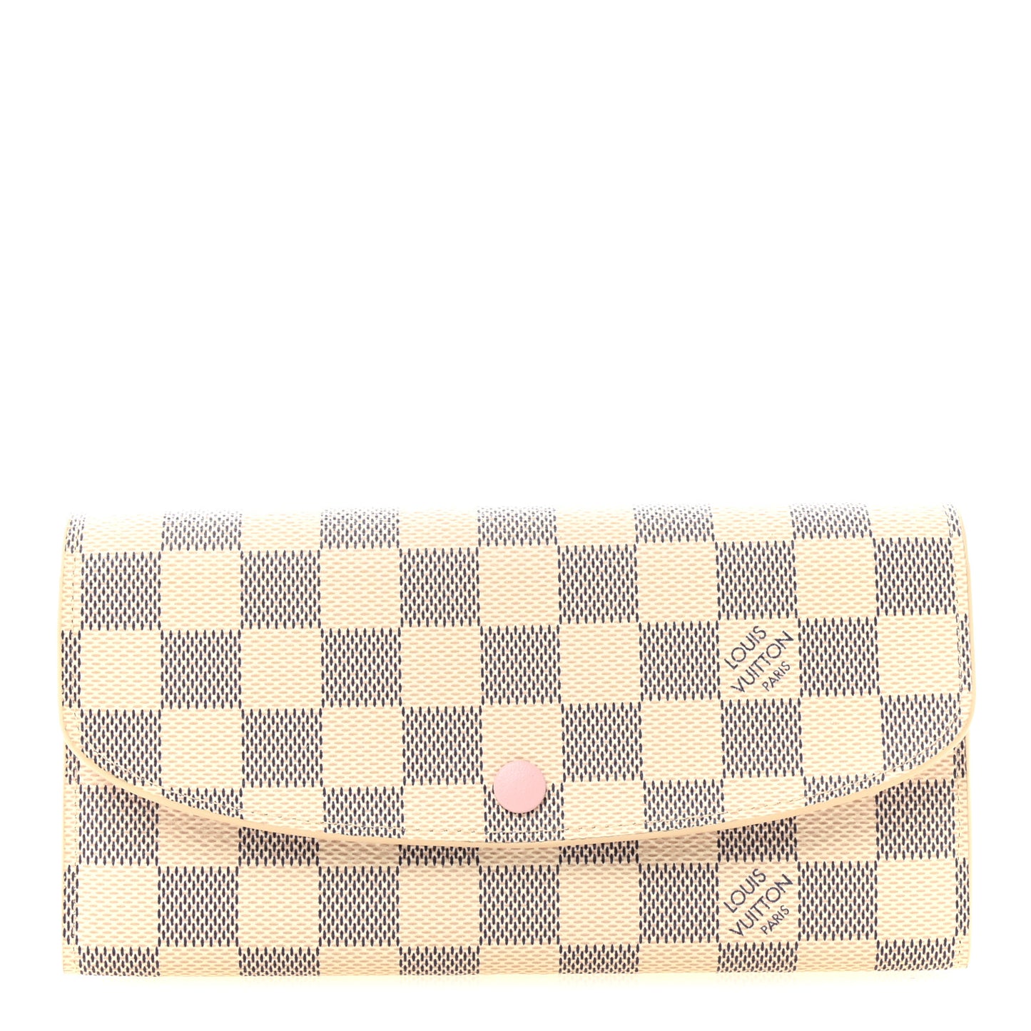 Damier Azur Emilie Wallet Rose Ballerine