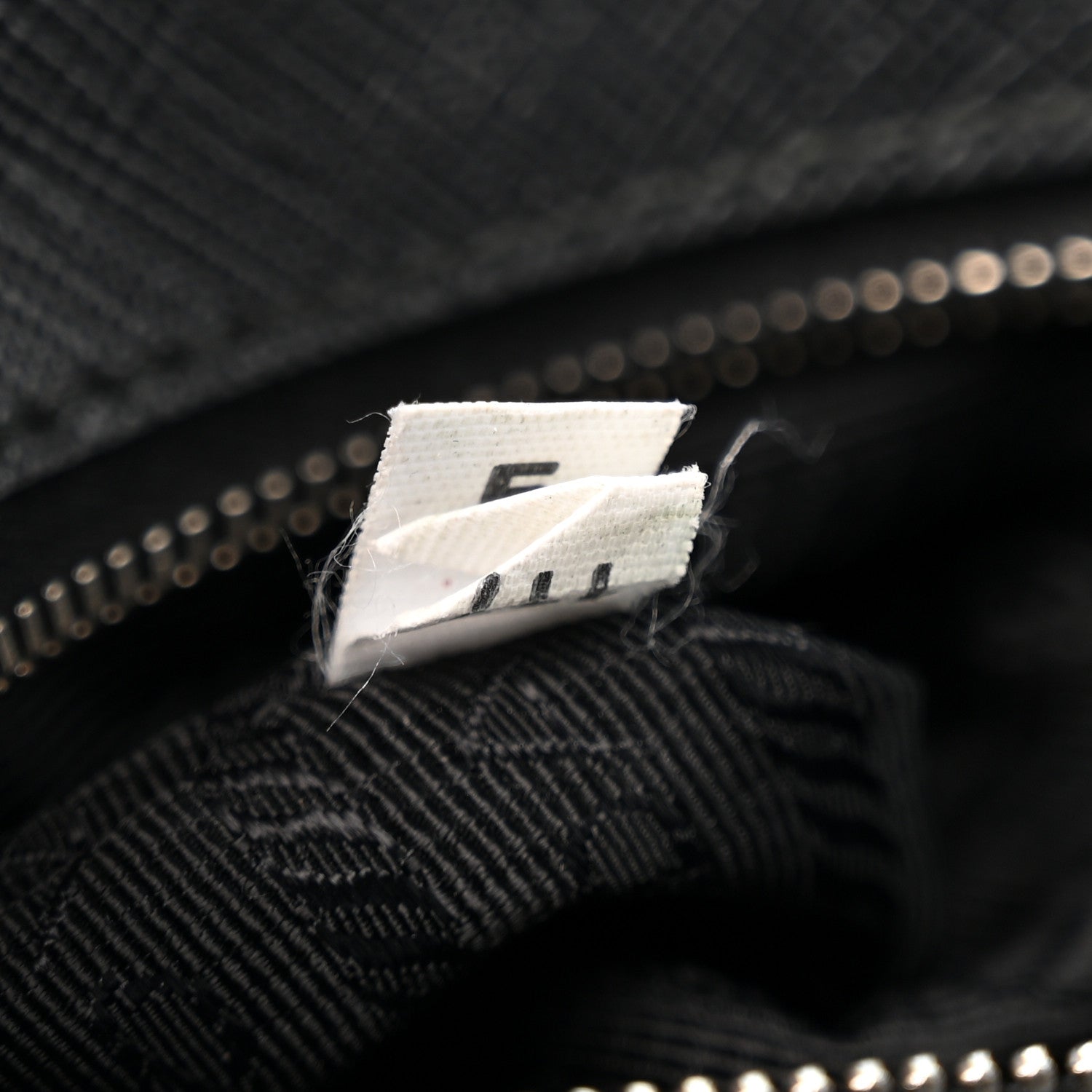 Prada Saffiano Tessuto Nylon Chain Shoulder Bag Black 8 of 15