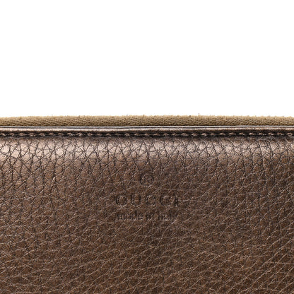 Gucci Metallic Calfskin Bamboo Tassel Zip Around Wallet Bronze 7 of 7