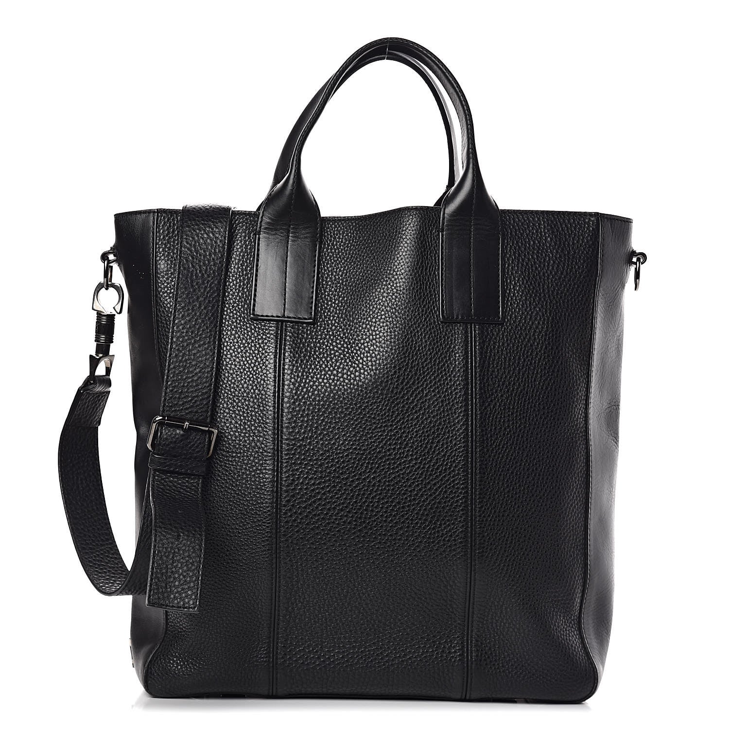 Christian Louboutin Pebbled Calfskin Fredo Tote Black 1 of 15