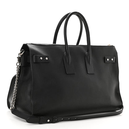 Saint Laurent Grained Calfskin Medium Souple Sac De Jour Duffle Black 2 of 9