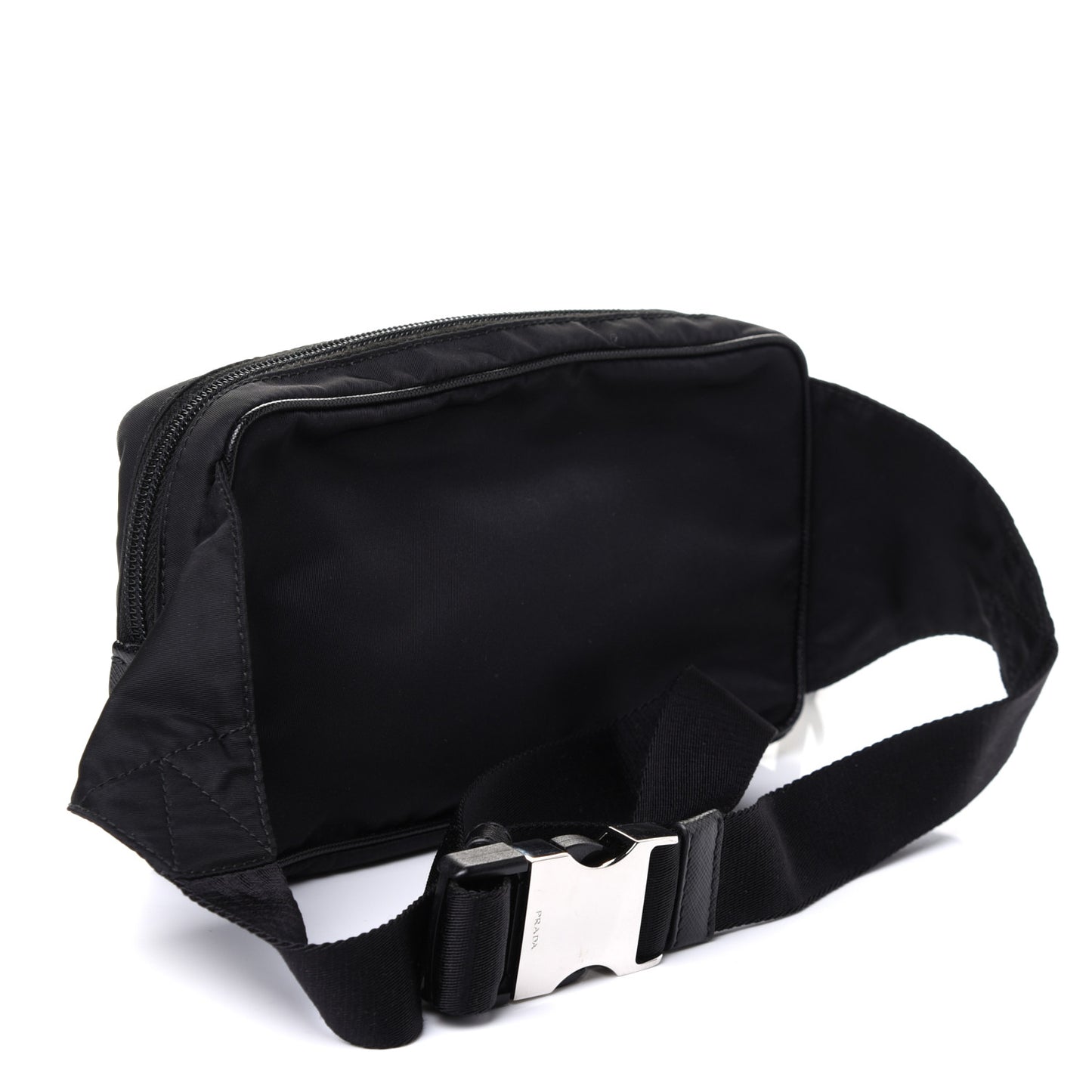 Tessuto Nylon Saffiano Belt Bag Black