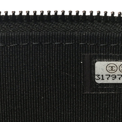 Chanel Velvet Quilted Small Vanity Case With Chain Black 6 of 10