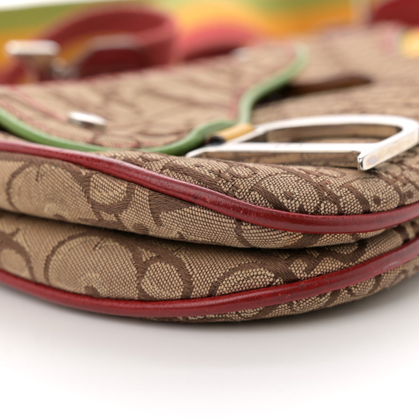 Monogram Rasta Double Saddle Beige