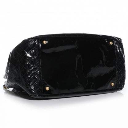 Chanel Vinyl Rock and Chain Large Flap Black 4 of 7
