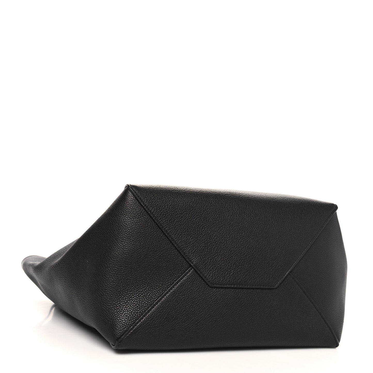 Soft Grained Calfskin Small Belt Cabas Phantom Black