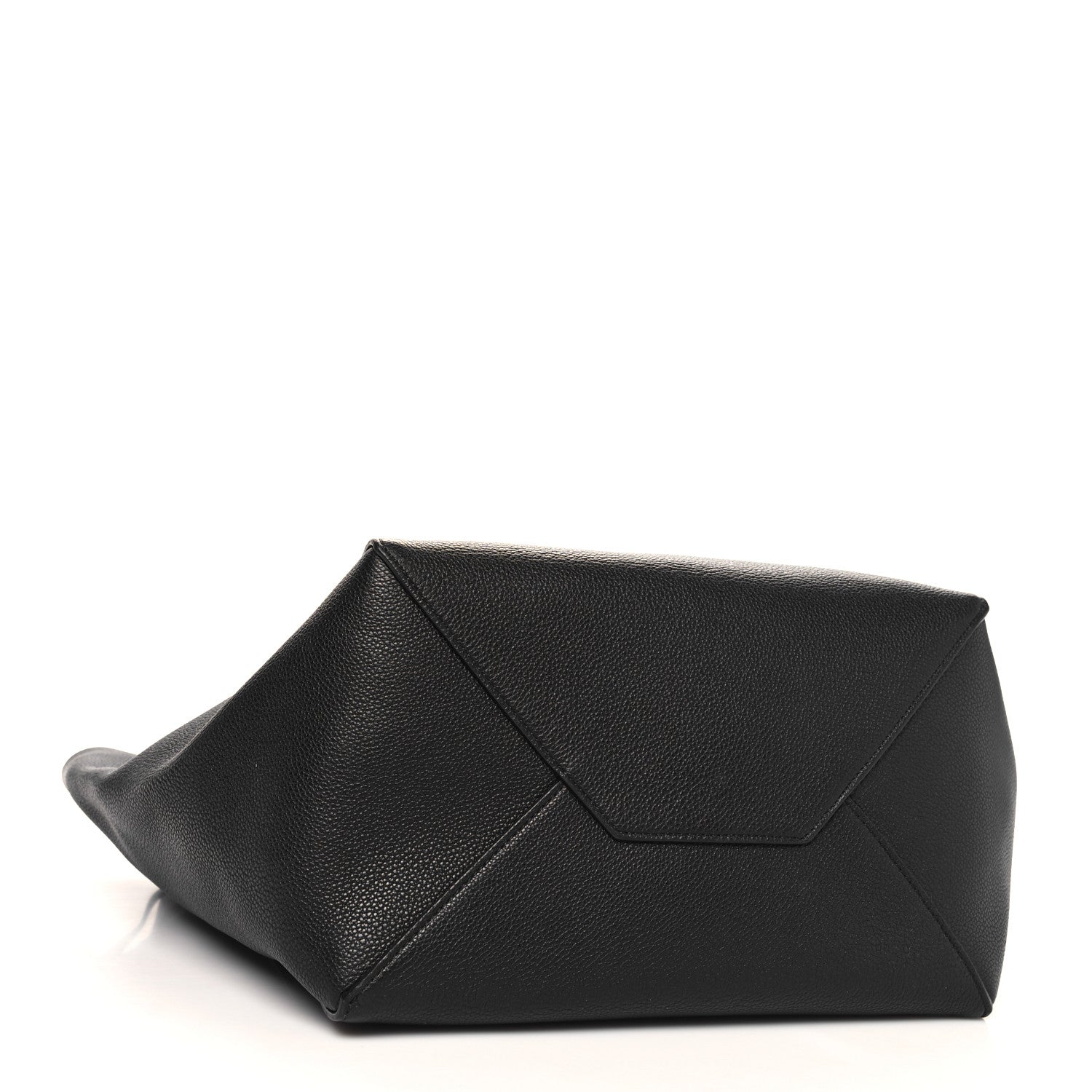 Celine Soft Grained Calfskin Small Belt Cabas Phantom Black 4 of 10
