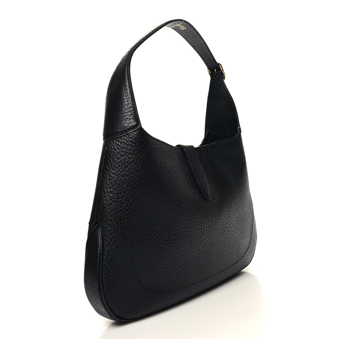 Calfskin Small Jackie O Hobo Black