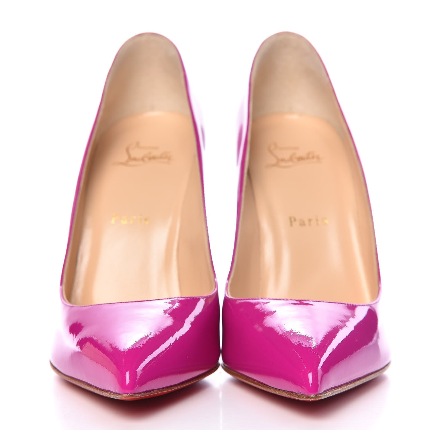Christian Louboutin Patent Pigalle Follies 100 Pumps 39.5 Rose Indien 2 of 8