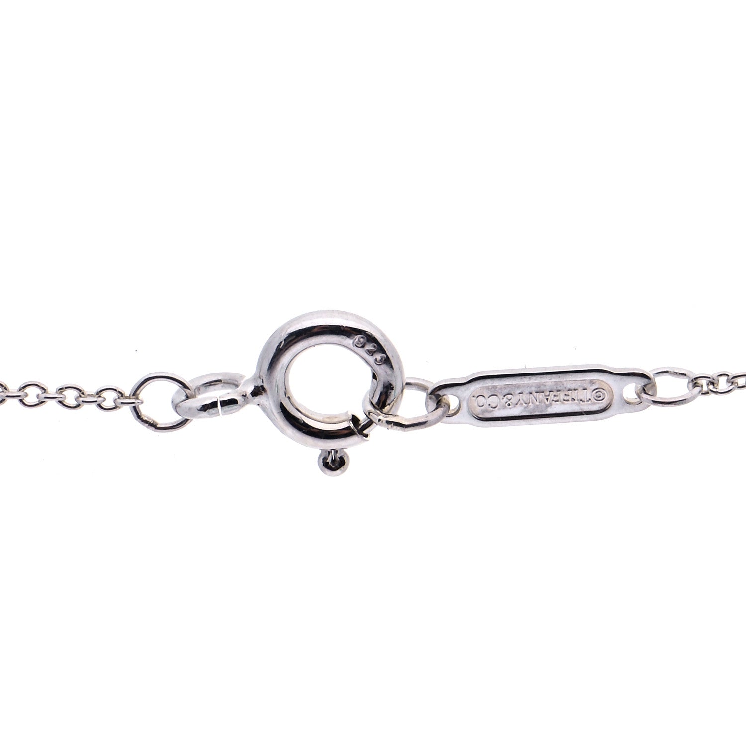 Tiffany Sterling Silver Snowflake Charm Pendant Necklace 6 of 7
