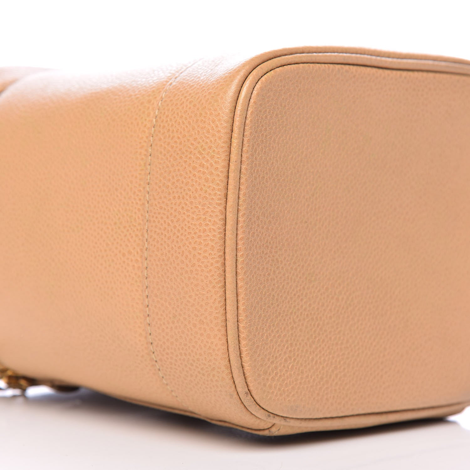 Chanel Caviar Cosmetic Vanity Bag Beige 11 of 12
