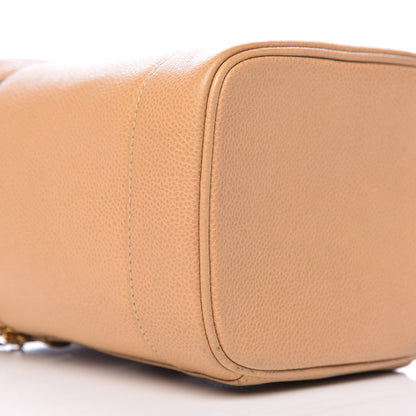 Chanel Caviar Cosmetic Vanity Bag Beige 11 of 12