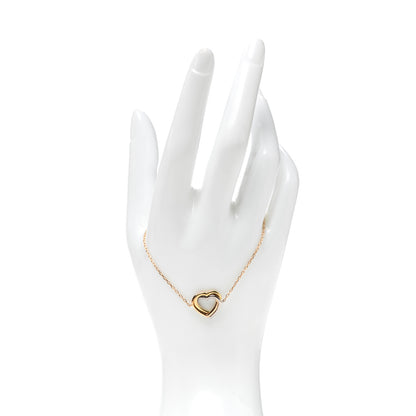 Cartier 18K Pink Yellow White Gold Trinity Heart Bracelet 2 of 7