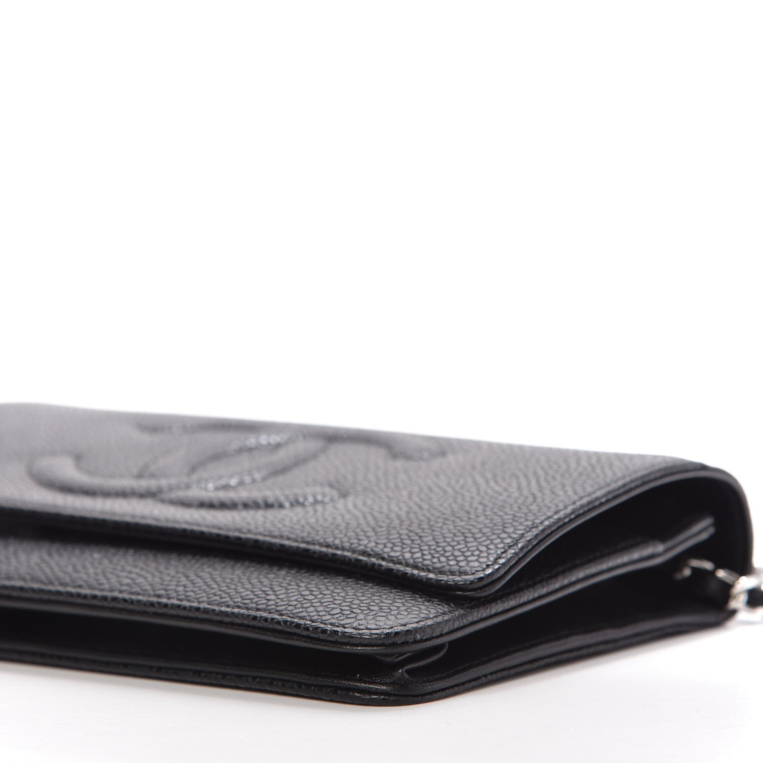 Chanel Caviar Timeless CC Wallet On Chain WOC Black 7 of 11