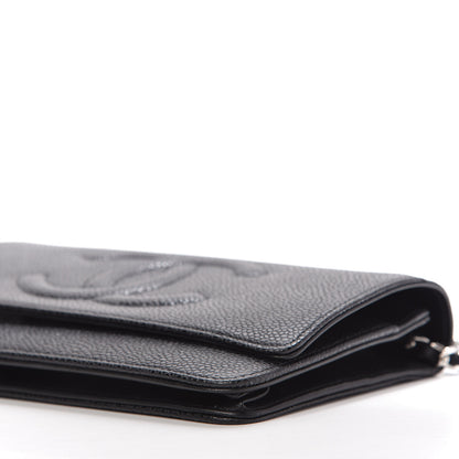 Chanel Caviar Timeless CC Wallet On Chain WOC Black 7 of 11