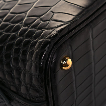 Hermes Matte Alligator Bolide Mini 1923 Black 9 of 11