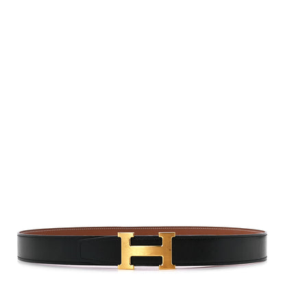 Hermes Box Togo 32mm H Belt 90 36 Black Gold 1 of 6