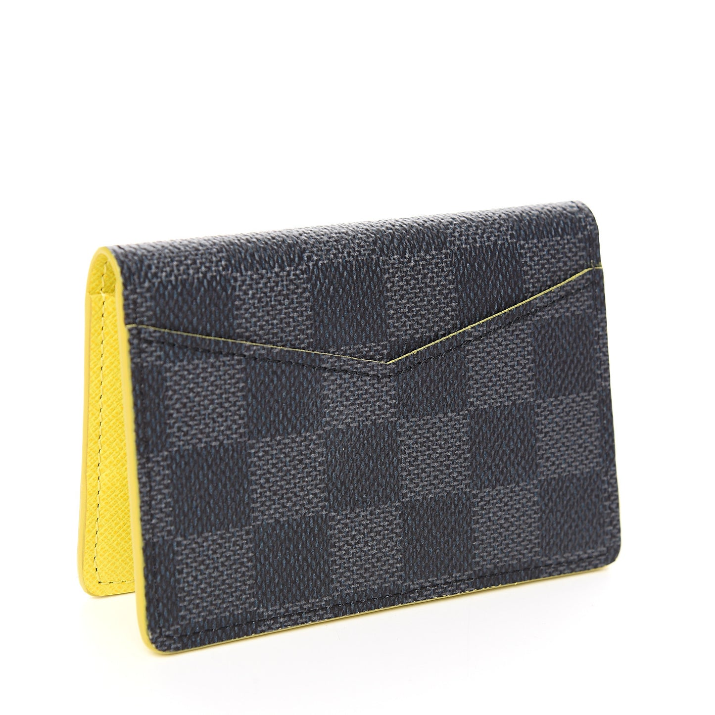 Damier Graphite Logo Pocket Organizer Yellow