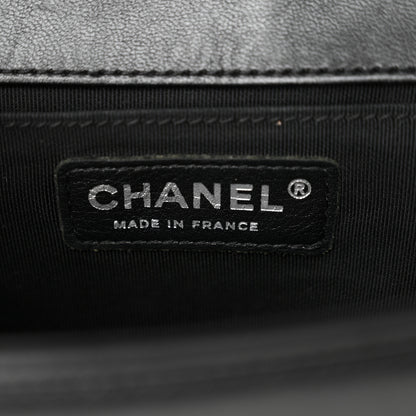 Chanel Lambskin Quilted Medium Boy Flap Black 6 of 12