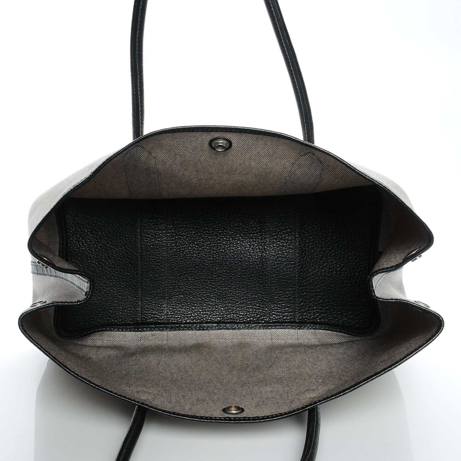 Hermes Buffle Skipper Toile Garden Party 36 MM Tote Black 5 of 6