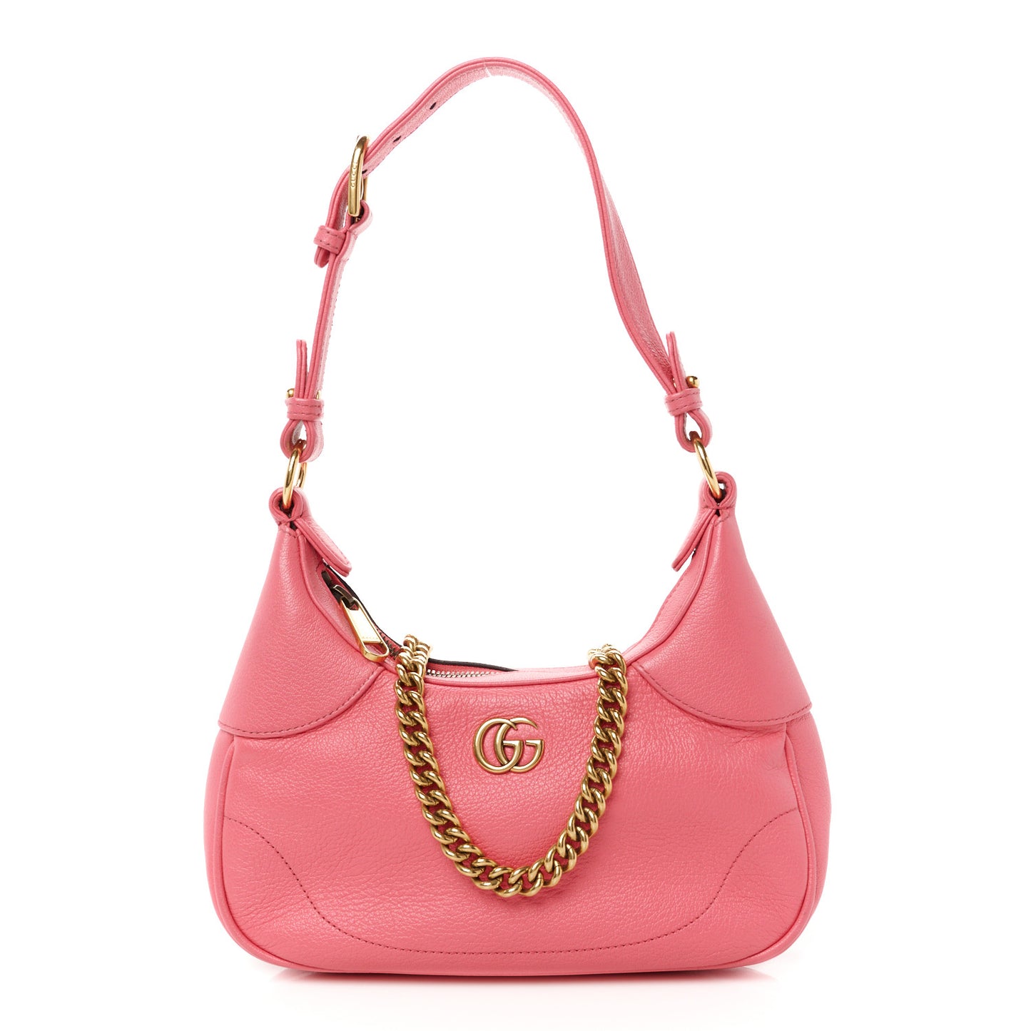Goatskin Small Aphrodite Shoulder Bag Rhodamine Pink