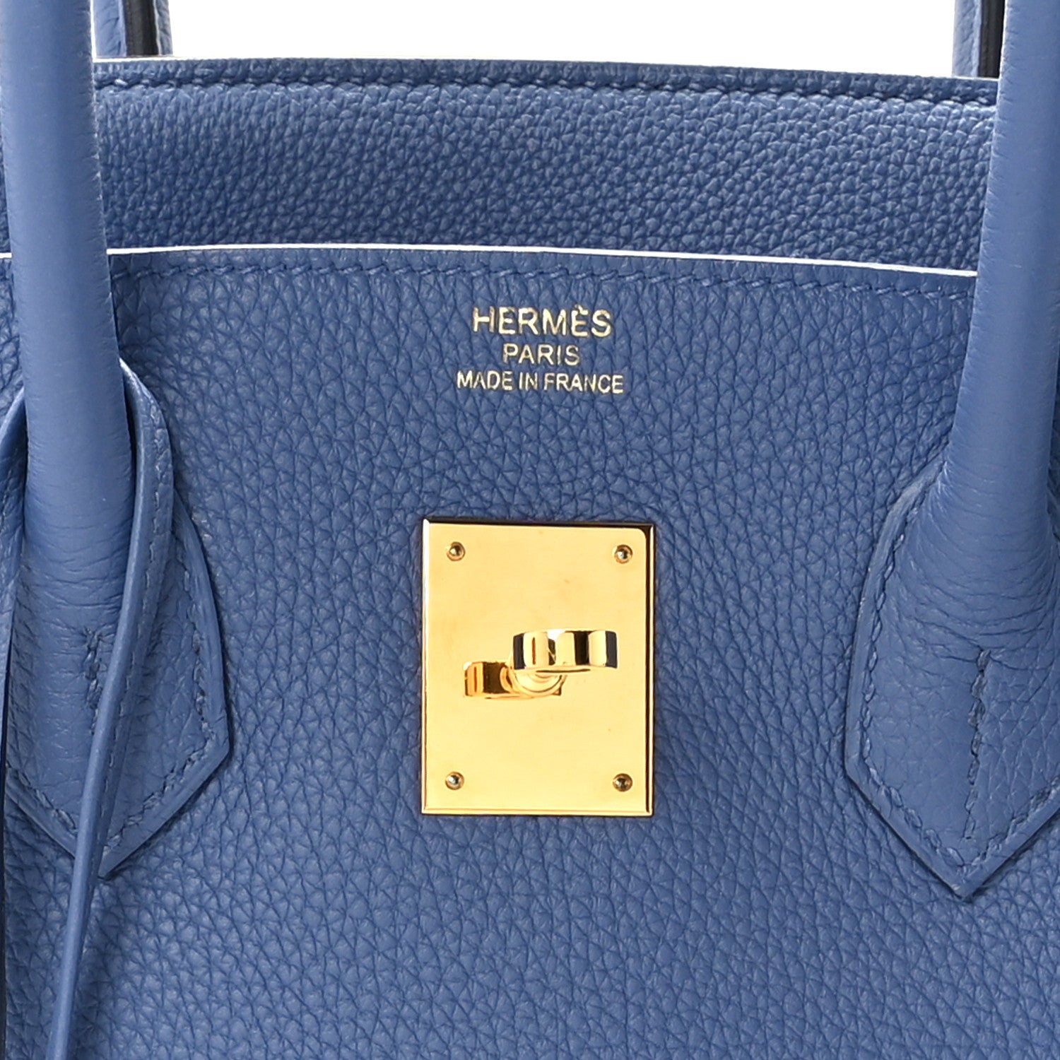 Hermes Togo BIRKIN 35 Bleu Brighton 7 of 12