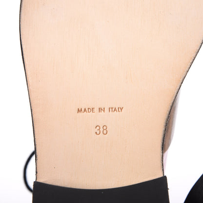 Chanel Crumpled Lambskin Patent CC Lace Up Oxfords 38 Pink Gold Black 6 of 7