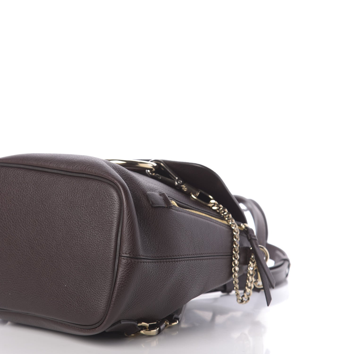Chloe Suede Calfskin Small Faye Backpack Carbon Brown 6 of 10