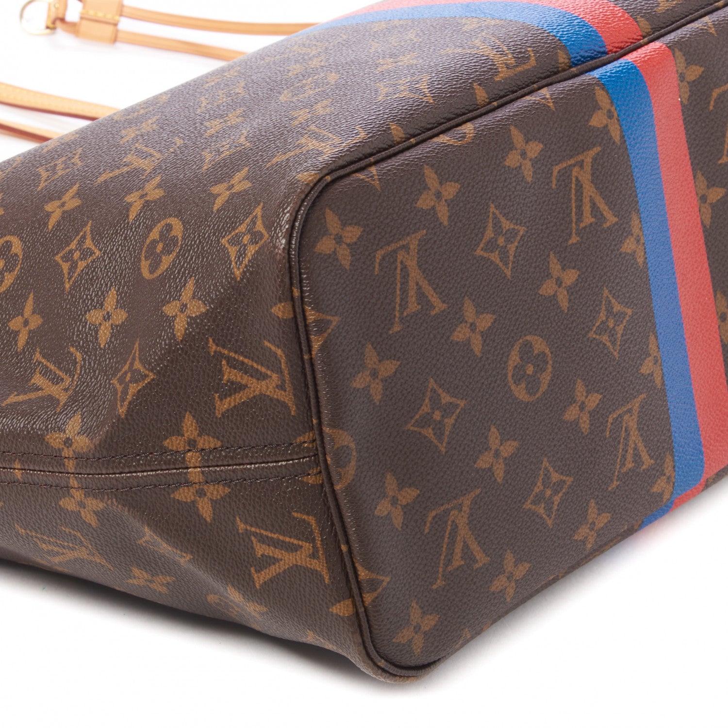 Louis Vuitton Monogram My LV Heritage Neverfull Rouge Blue De France 6 of 8